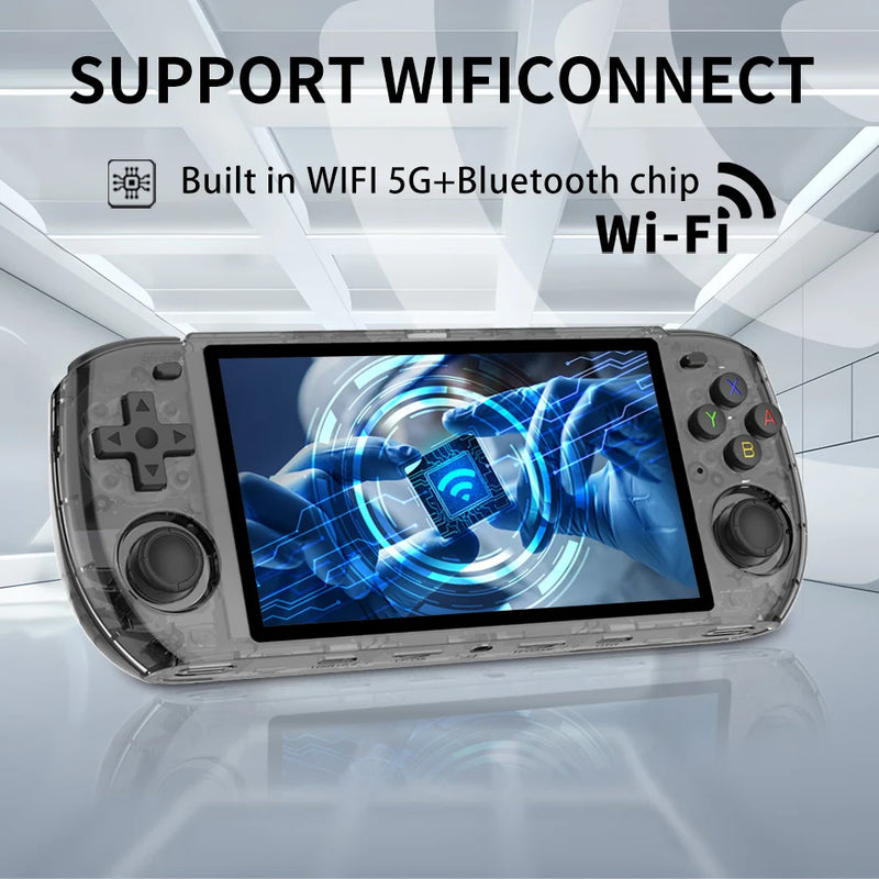 RGB10 Max3 Retro Pocket Handheld Game Console 5 INCH 1280*720 HD IPS Screen Support Multiple Open Source Systems Children's Gift