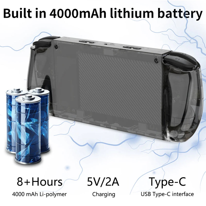 RGB10 Max3 Retro Pocket Handheld Game Console 5 INCH 1280*720 HD IPS Screen Support Multiple Open Source Systems Children's Gift