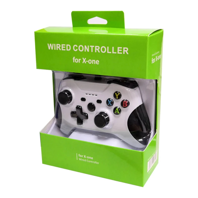 Drop Shipping USB Wired Gamepad for Xbox One Controller Dual Motor Vibration for Xbox One Control PC / Laptop Windows 7/8/10