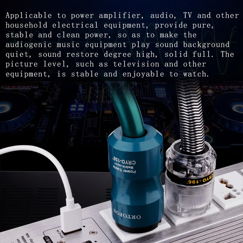 5-position AC Socket 15A 50-60KHz Hi-End Hifi Theater Audio AC Power Filter Audio Noise Power Conditioner Power Purifie with USB