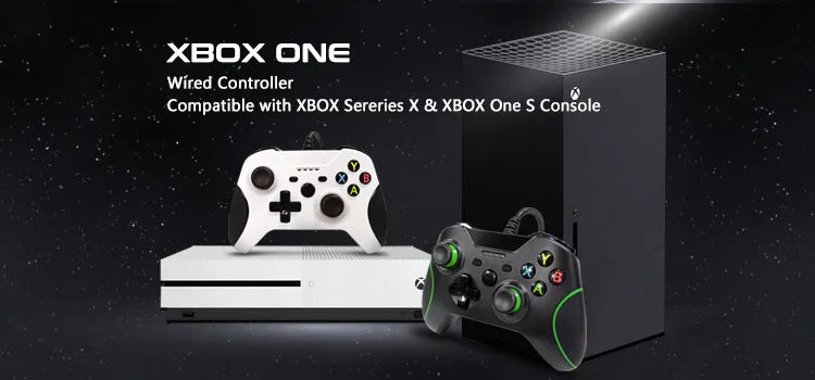 Drop Shipping USB Wired Gamepad for Xbox One Controller Dual Motor Vibration for Xbox One Control PC / Laptop Windows 7/8/10