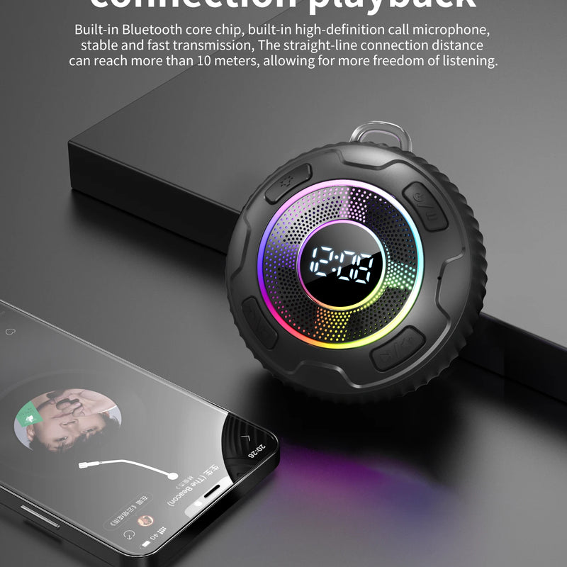 Wireless Speaker BLAST! S5 ENC IPX7 Waterproof LED Light Strong bass Bluetooth speaker Type-C charging Cable 1100mAh BLAST! S5