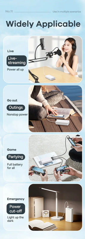 Portable Power Bank 65W Fast Charging 40000Mah Rpp-310 Pd Qc Rohs Ce Fcc 2022 New Arrivals laptop Powerbank For Xiaomi Iph