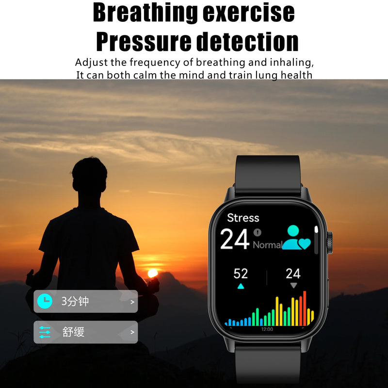 New Sports GPS tracker AMOLED Smartwatch Men Compass Military Outdoor Sports Bluetooth Call Watch 2.01 inch HD screen for Huawei