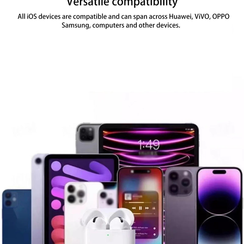 Air Pro True Wireless Bluetooth Earphones ANC Noise Reduction Wireless Headphones Pod Like Pods pro2 Ear Buds For IPhone Android