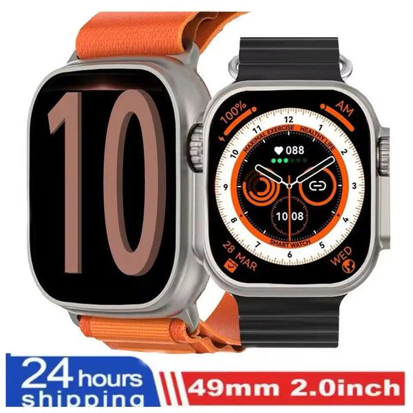 For Apple Smart Watch 10 ultra x 3 Pro MAX Gen2 49mm Amoled Screen Smartwatch Refresh Rate Wireless Charging Men Women For Sport