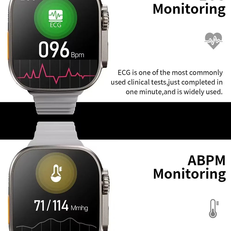 For Apple Smart Watch 10 ultra x 3 Pro MAX Gen2 49mm Amoled Screen Smartwatch Refresh Rate Wireless Charging Men Women For Sport