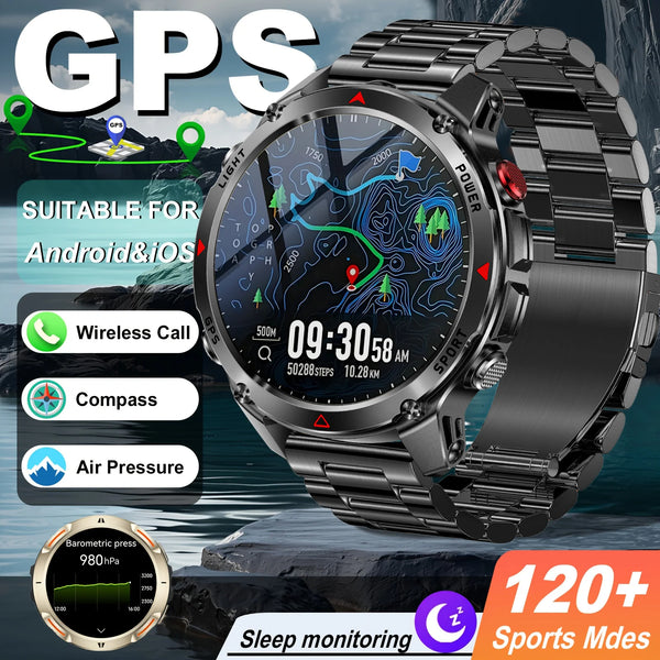 Military T-Rex 3 GPS Waterproof Smart Watch 1.46