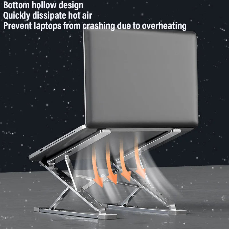 Vertical Foldable Laptop Stand Adjustable Ergonomic Notebook Holder Aluminum Alloy Notebook Cooler Support Laptop Accessories