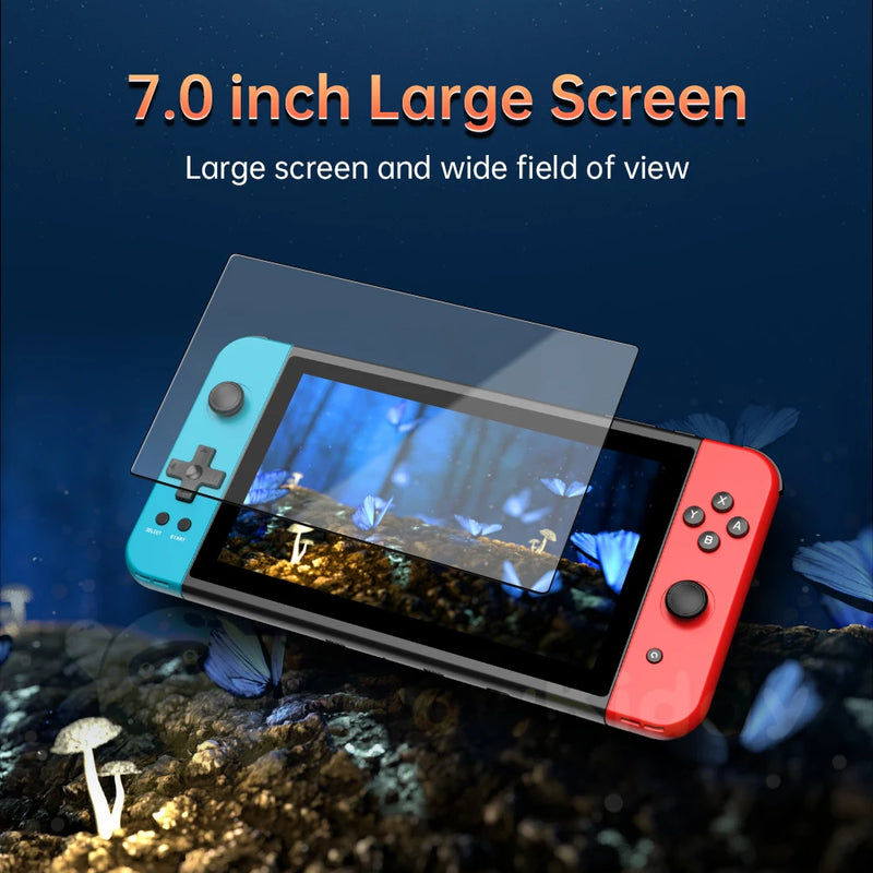 NEW X70 64GB Retro Handheld Game Console 7 Inch HD Screen Double Players ATM7051 Quad-Core Retro TV Video Game Console Gifts