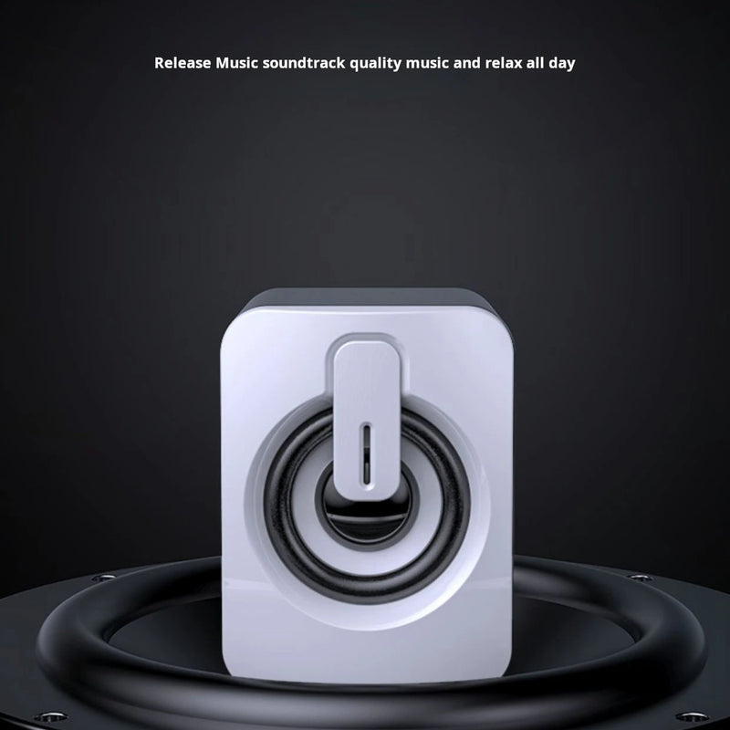 XIAOMI Portable Home Speaker USB 3.5mm Audio Interface Wired Mini Subwoofer Speaker LED Light Loud Box Computer slab Cell phone