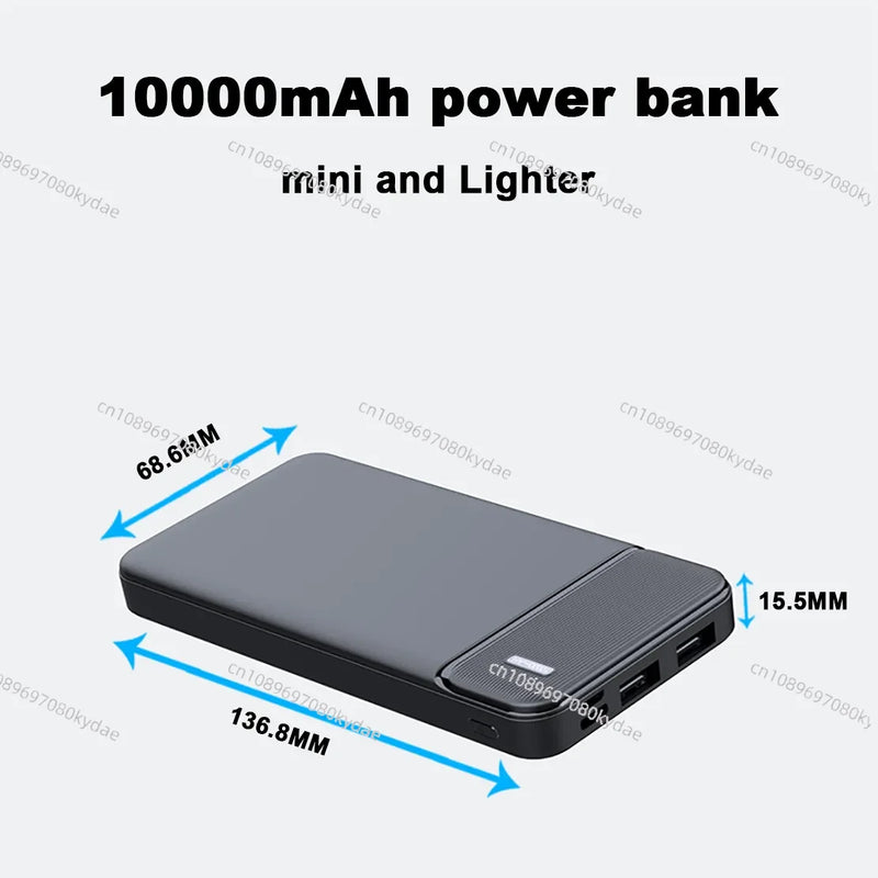 20000mah Power Bank Ultra Slim Fast Charging External Battery Pack with Dual USB Outputs for iPhone 14 13 12 Pro11 XR X 7 6