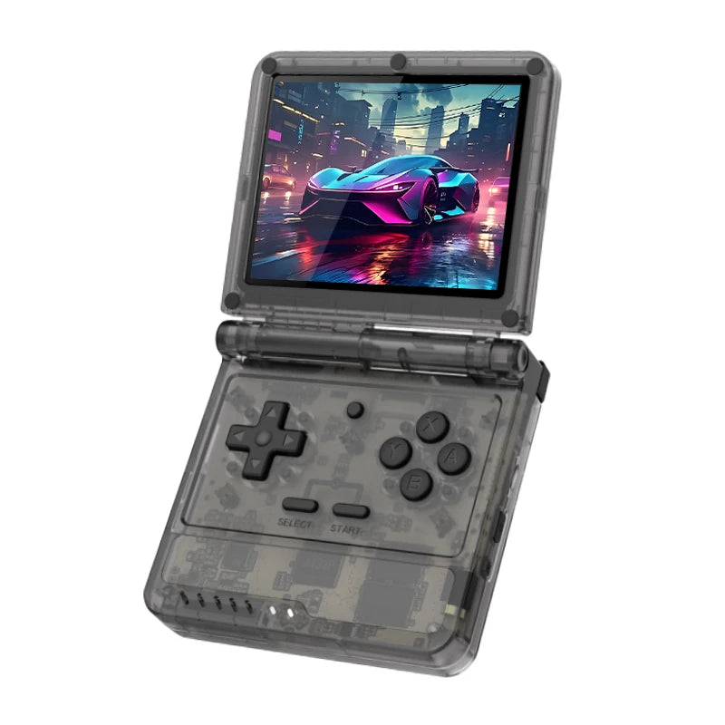 New V90S Retro Flip Handheld Game Console 3.5 Inch 640*480 Ips Screen A133Plus Vibration function Children's Gifts