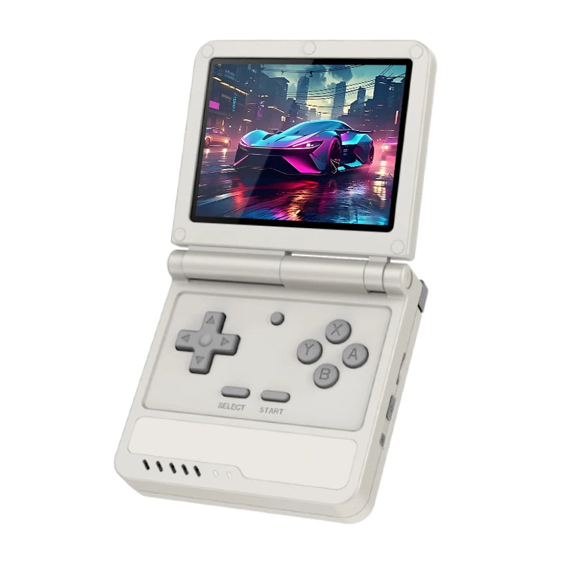 New V90S Retro Flip Handheld Game Console 3.5 Inch 640*480 Ips Screen A133Plus Vibration function Children's Gifts
