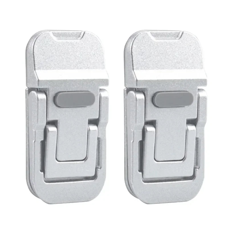 2pcs/Set Mini Portable Zinc Alloy Laptop Stand Adjustable Angles Foldable Invisible Laptop Cooling Riser for Macbook Notebook