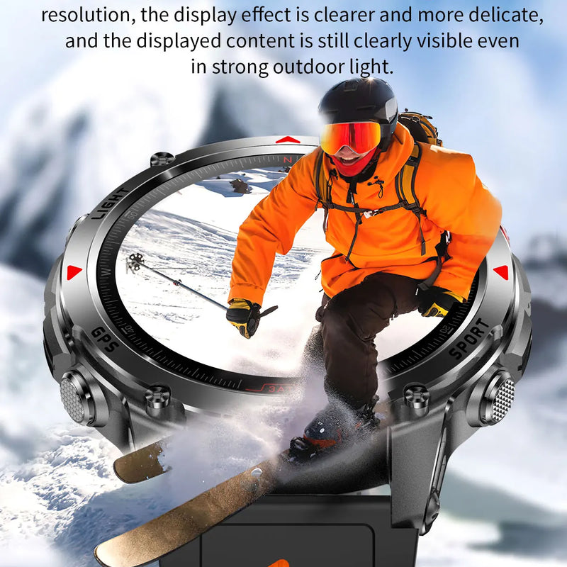 Military T-Rex 3 GPS Waterproof Smart Watch 1.46