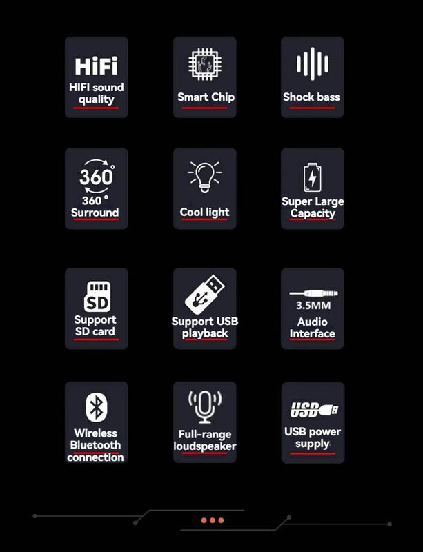 BT5.3 RGB Pro Game Computer Soundbar PC Speaker with Dynamic Lighting Audio-Light Sync Battery and USB Powered and Aux 3.5 Jack