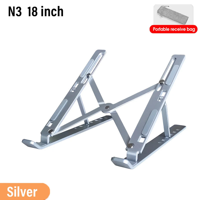 Vertical Foldable Laptop Stand Adjustable Ergonomic Notebook Holder Aluminum Alloy Notebook Cooler Support Laptop Accessories