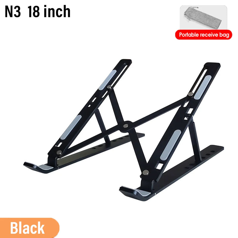 Vertical Foldable Laptop Stand Adjustable Ergonomic Notebook Holder Aluminum Alloy Notebook Cooler Support Laptop Accessories