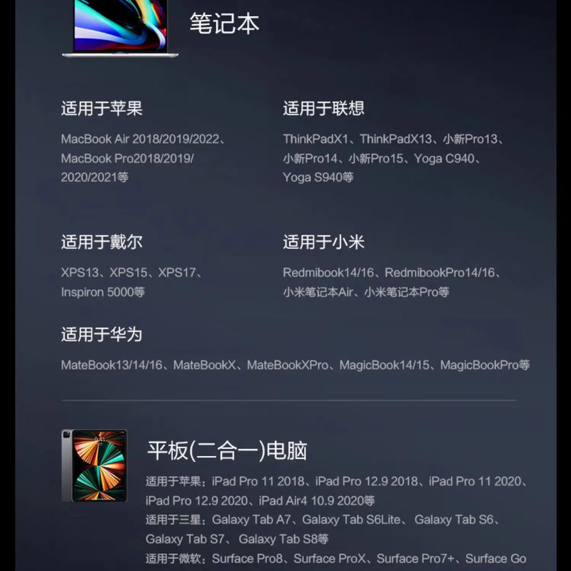 65W Power Bank 60000 MA Super Fast Charge 60000 Large Capacity Portable Lanyard with Light Notebook Camping