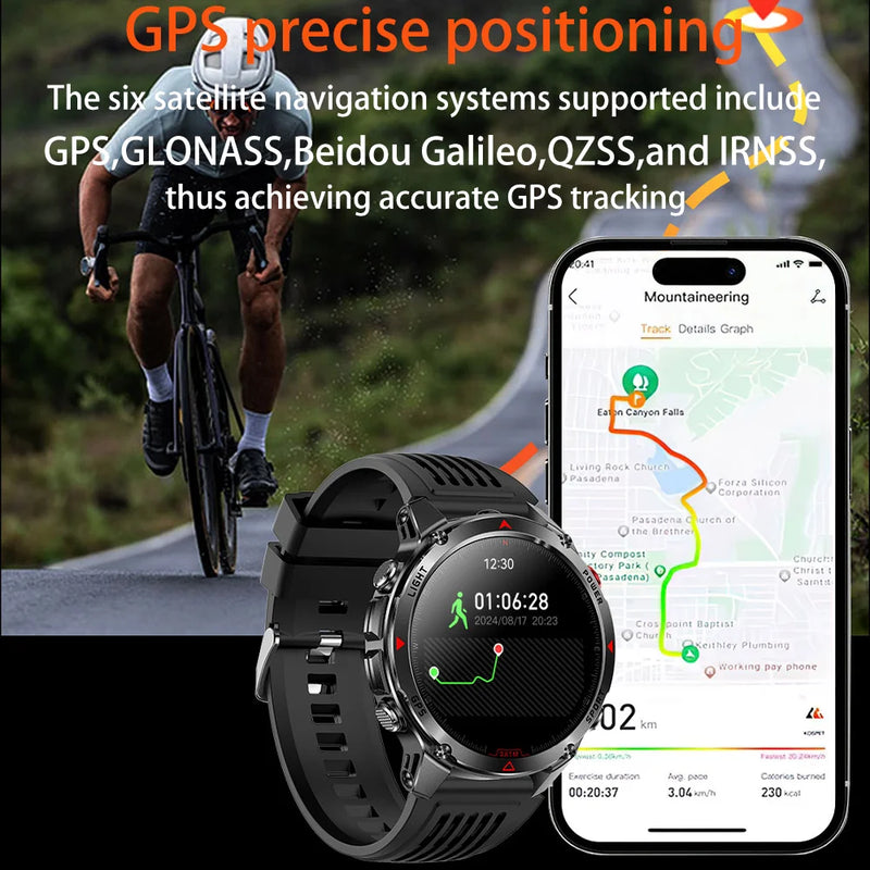 Military T-Rex 3 GPS Waterproof Smart Watch 1.46