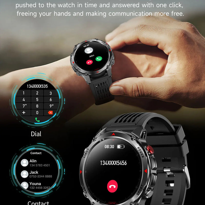 Military T-Rex 3 GPS Waterproof Smart Watch 1.46