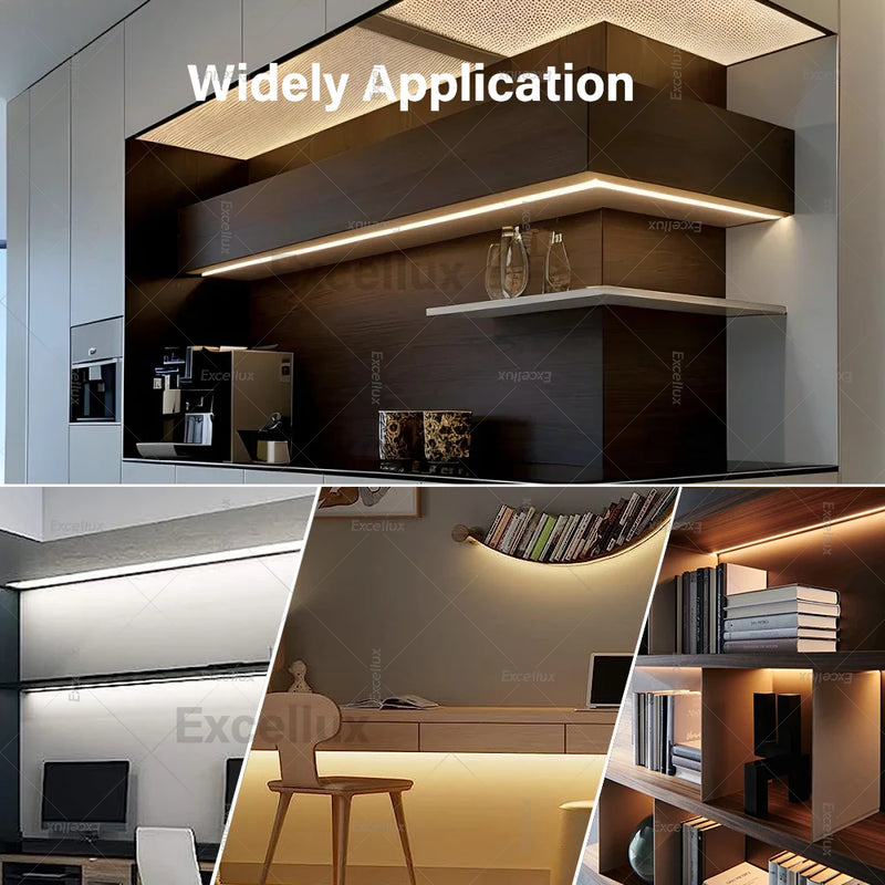 5V USB COB Led Strip Light Warm Natural White Cabinet Lamp Night Lighting Flexible Led Ribbon Strip TV Backlight Room Home Decor