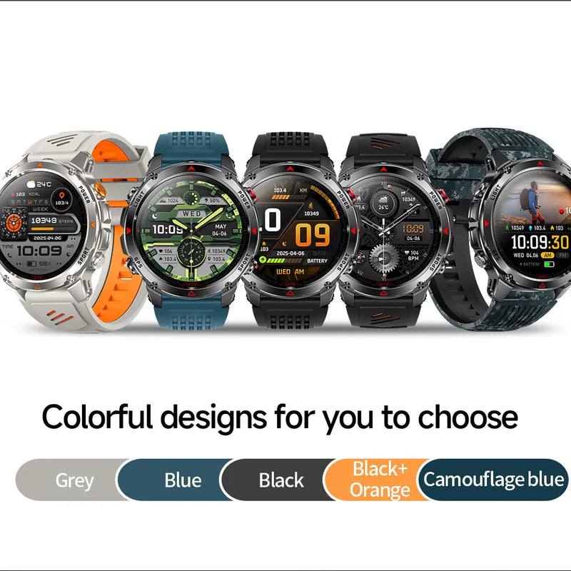 Military T-Rex 3 GPS Waterproof Smart Watch 1.46