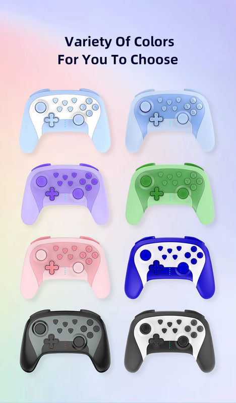 GAMINJA Bluetooth Wireless Controller For Nintendo Switch Pro Switch Lite/PC/Mobile Wireless Gamepad Multi-function Joystick