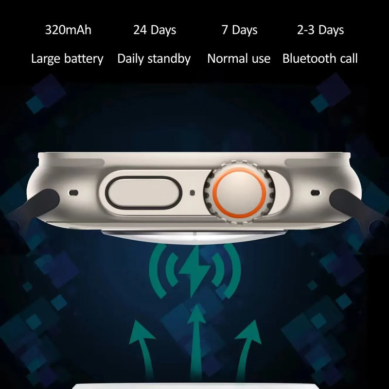 For Apple Smart Watch 10 ultra x 3 Pro MAX Gen2 49mm Amoled Screen Smartwatch Refresh Rate Wireless Charging Men Women For Sport