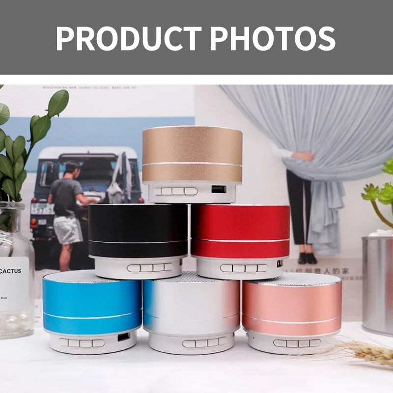 Wireless Bluetooth Speaker Small Steel Cannon Subwoofer Portable Mini Gift Card Bluetooth SpeakerColor