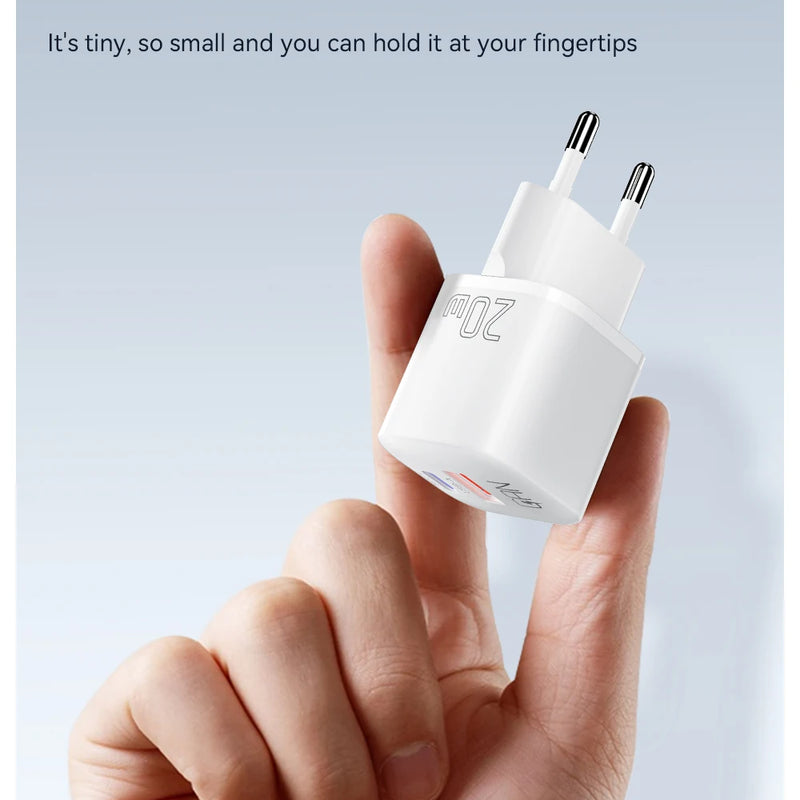 Essager 20W GaN USB Type C Charger PD Fast Charge Phone QC 3.0 Quick Chargers For iPhone 14 13 12 11 Pro Max Mini iPad Charging