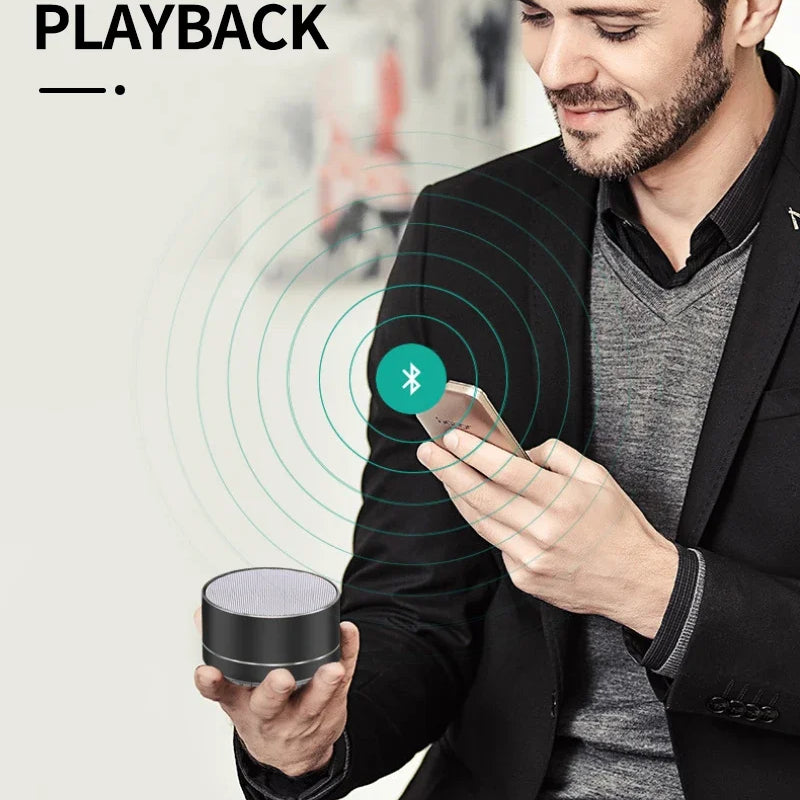 Wireless Bluetooth Speaker Small Steel Cannon Subwoofer Portable Mini Gift Card Bluetooth SpeakerColor