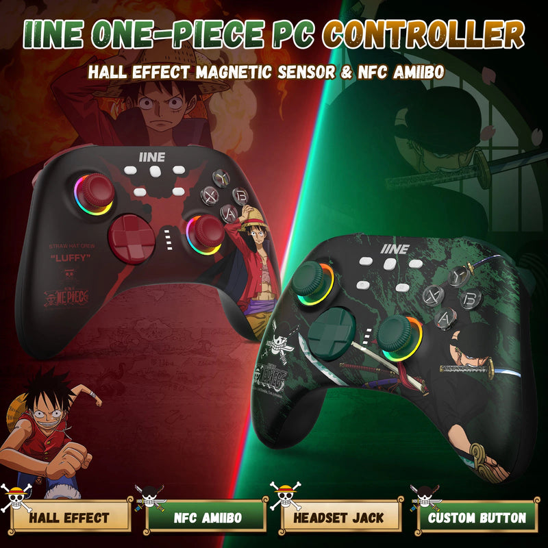 IINE Ares Cartoon Design Wireless PC Controller RGB Light Macro Setting compatible with Nintendo Switch