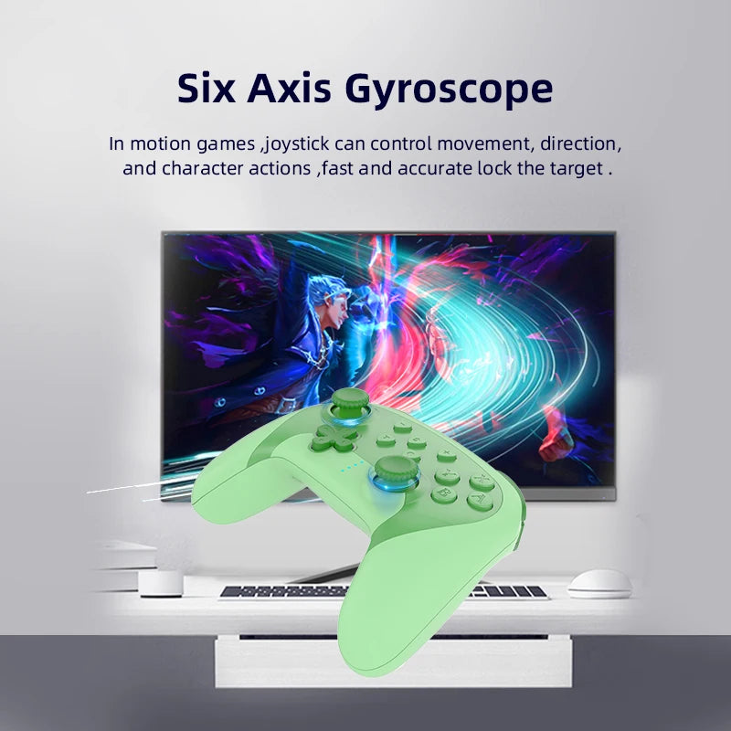 GAMINJA Bluetooth Wireless Controller For Nintendo Switch Pro Switch Lite/PC/Mobile Wireless Gamepad Multi-function Joystick