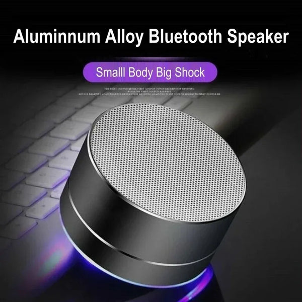 Wireless Bluetooth Speaker Small Steel Cannon Subwoofer Portable Mini Gift Card Bluetooth SpeakerColor