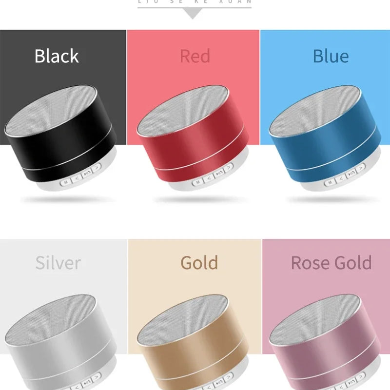 Wireless Bluetooth Speaker Small Steel Cannon Subwoofer Portable Mini Gift Card Bluetooth SpeakerColor