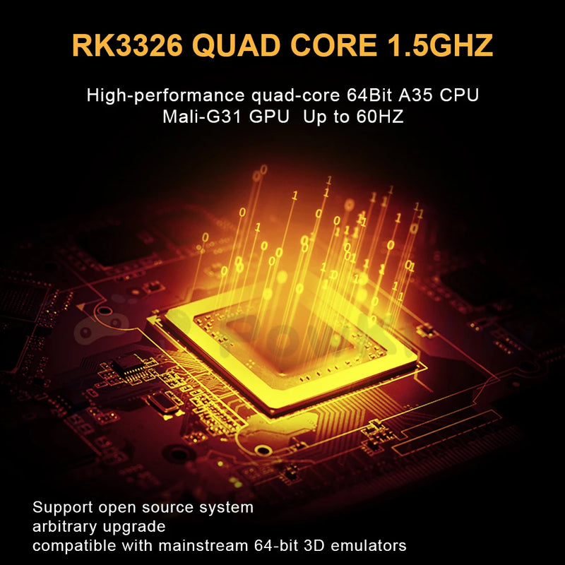 NEW RGB20S 3.5-Inch 4:3 IPS Screen Retro Handheld Game Console Open Source System RK3326 Dual Card Children's Gifts