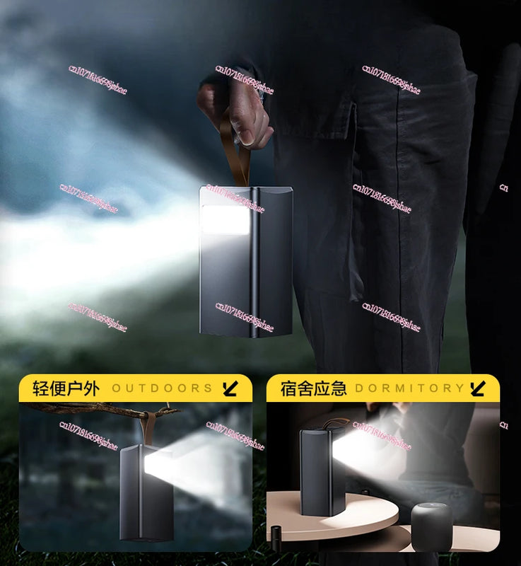 65W Power Bank 60000 MA Super Fast Charge 60000 Large Capacity Portable Lanyard with Light Notebook Camping