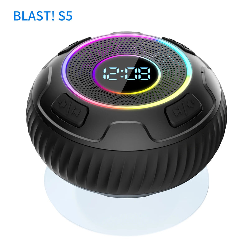 Wireless Speaker BLAST! S5 ENC IPX7 Waterproof LED Light Strong bass Bluetooth speaker Type-C charging Cable 1100mAh BLAST! S5