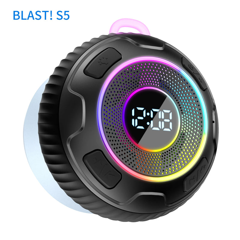 Wireless Speaker BLAST! S5 ENC IPX7 Waterproof LED Light Strong bass Bluetooth speaker Type-C charging Cable 1100mAh BLAST! S5