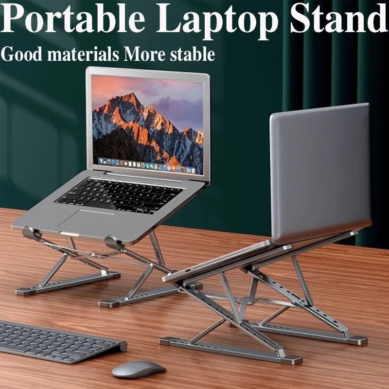 Vertical Foldable Laptop Stand Adjustable Ergonomic Notebook Holder Aluminum Alloy Notebook Cooler Support Laptop Accessories