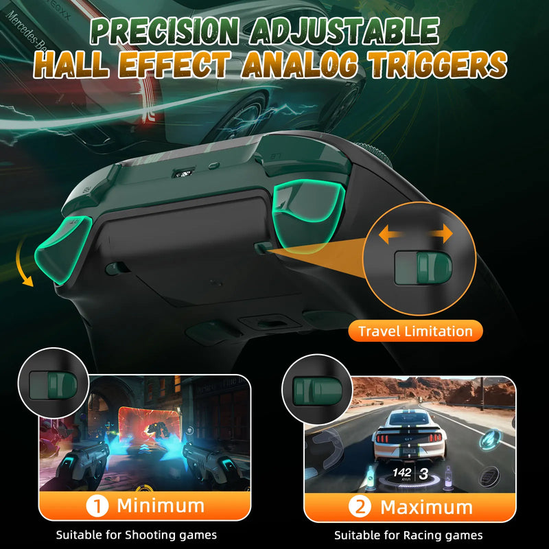 IINE Ares Cartoon Design Wireless PC Controller RGB Light Macro Setting compatible with Nintendo Switch