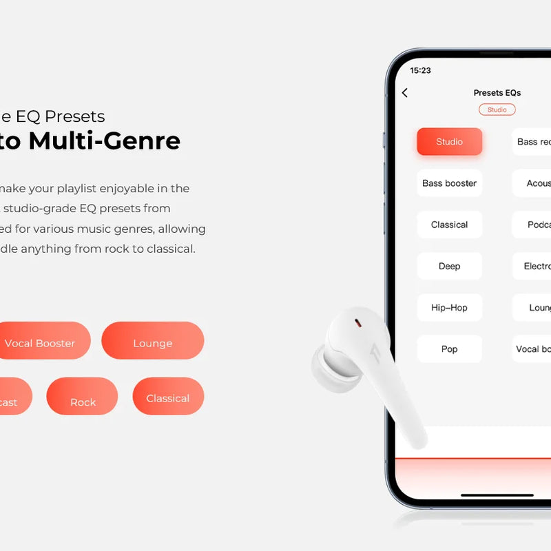 1MORE Aero Ear buds Noise Cancellation Bluetooth 5.2 flash-sale  Clear Calls 28h Playtime  Wireless Charging headset  electronic