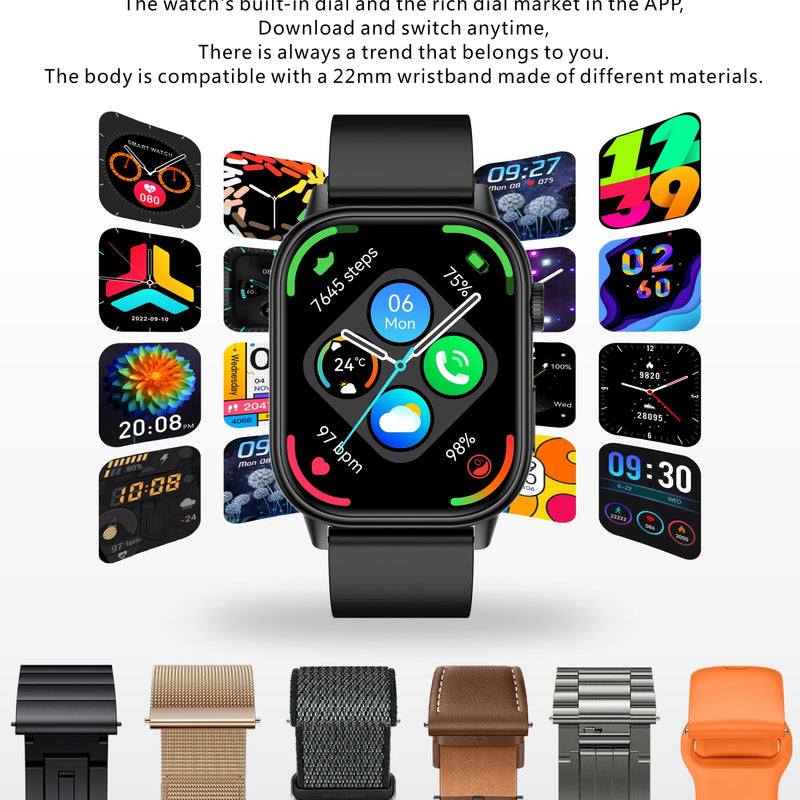 New Sports GPS tracker AMOLED Smartwatch Men Compass Military Outdoor Sports Bluetooth Call Watch 2.01 inch HD screen for Huawei