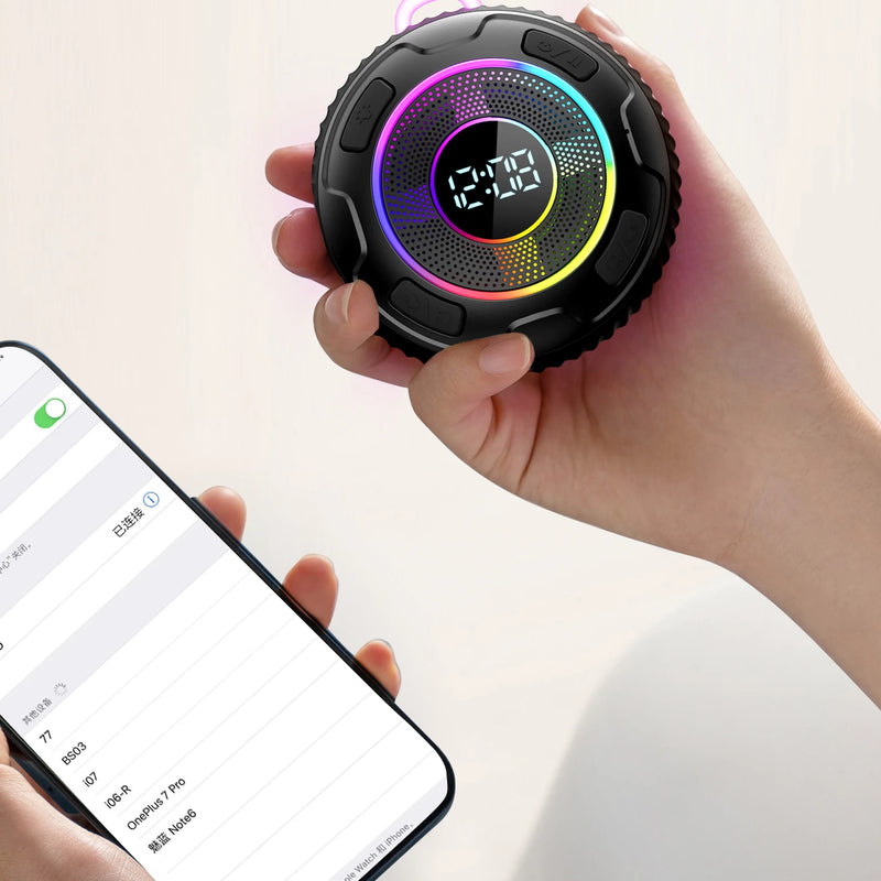 Wireless Speaker BLAST! S5 ENC IPX7 Waterproof LED Light Strong bass Bluetooth speaker Type-C charging Cable 1100mAh BLAST! S5