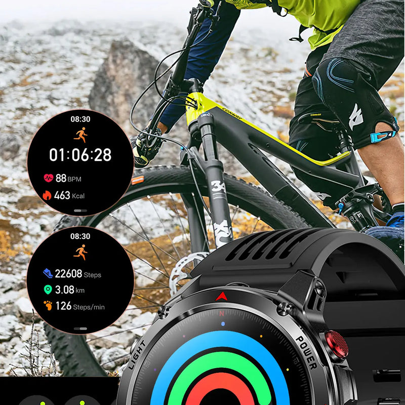 Military T-Rex 3 GPS Waterproof Smart Watch 1.46