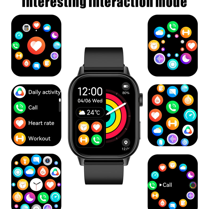 New Sports GPS tracker AMOLED Smartwatch Men Compass Military Outdoor Sports Bluetooth Call Watch 2.01 inch HD screen for Huawei